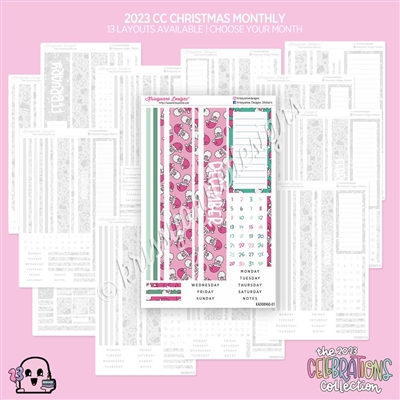 2023 CC Monthly Skeleton  Planner Thing (Choose Your Month + Layout)