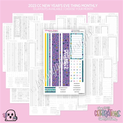 2023 CC Monthly Skeleton  Planner Thing (Choose Your Month + Layout)